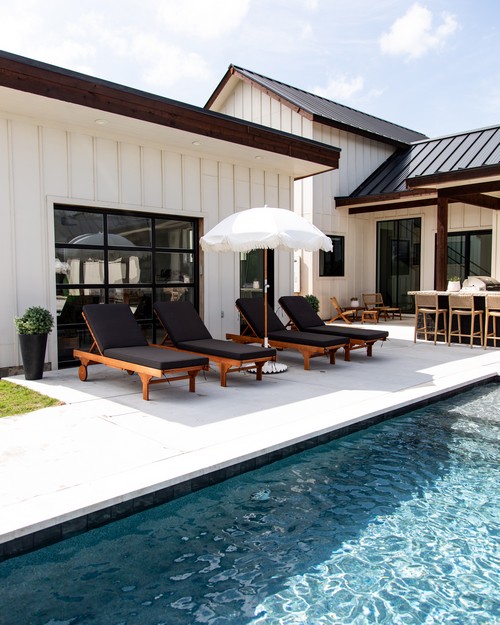 Newport Chaise Lounge Chair With Side Tables- PAT7022X - Outdoor